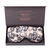 Silk Sleep Mask Snow Leopard